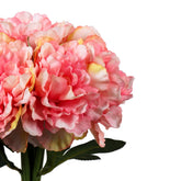 Alamkari India Fabric Artificial Peony Flower Bouquets (2 Bouquets, 30 cm, Pink)
